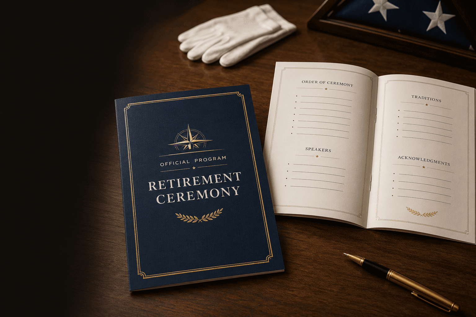 Official retirement ceremony program